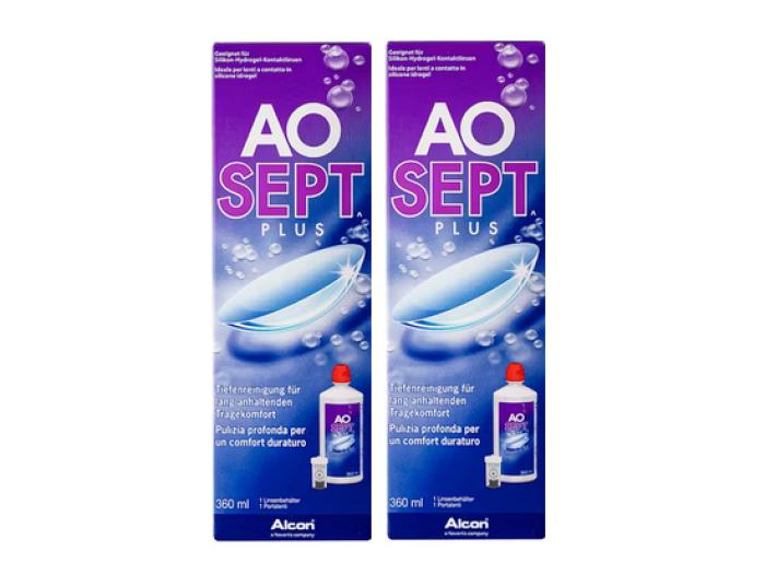 Aosept Plus Duopack 2 x 360ml inkl. 2 Behälter